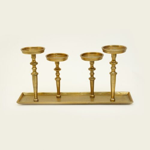 פמוט מחובר זהב