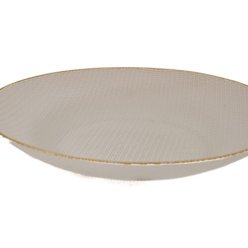 6 צלחות שטוחות פס זהב