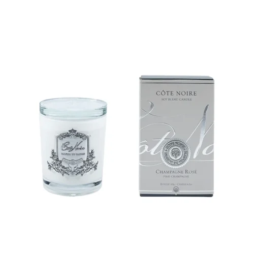 נר בינוני לבן Pink Champagne